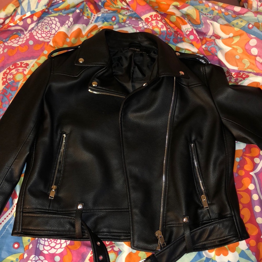 Women leather jacket